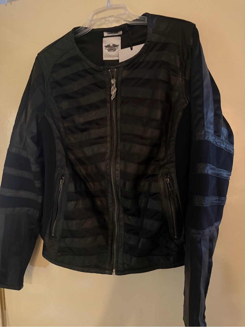 Harley-Davidson Women's Black Paneled Moto Jacket